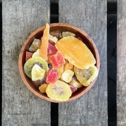 Tropische zuidvruchtenmix Grof Fruitmix Verse gezonde noten
