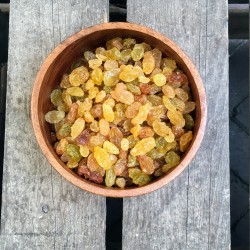 Rozijnen Kleine gele rozijnen Verse gezonde noten