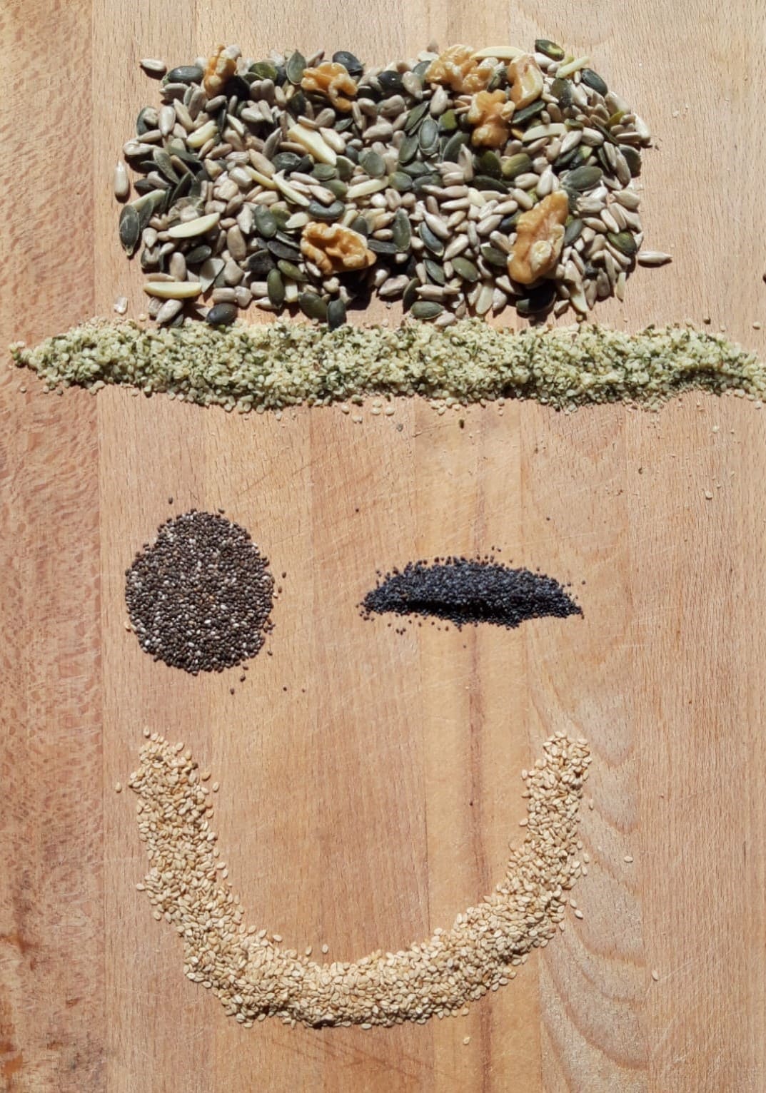 Zaden en pitten bevatten veel magnesium en fosfor.